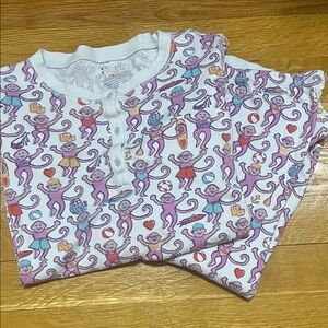 Roller Rabbit Monkey Kids Pajamas